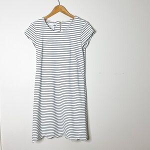 Sara Campbell White and Black Scalloped Hem Dress size XS